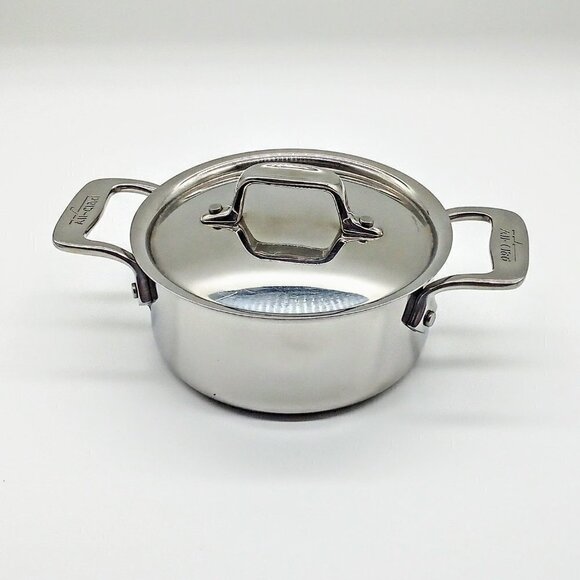 All-Clad 0.5-Qt. Stainless Steel Covered Mini Cocotte - Picture 1 of 7